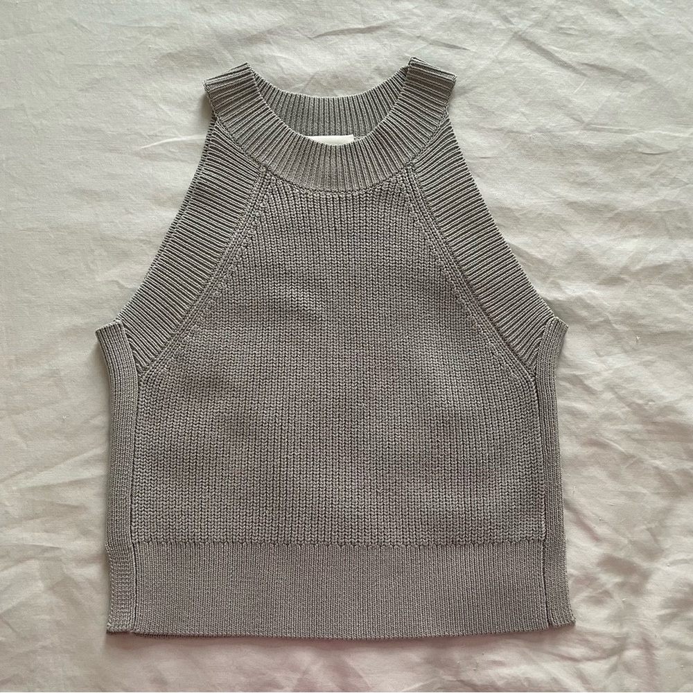Aritzia Wilfred Knot Halter Tank